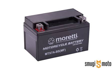 Akumulator Moretti YTX7A-BS AGM (żelowy) + 30 zl kaucja